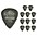 Dunlop Tortex Pitch Black Standard Guitar Picks 1 Dozen .60 mm Dunlop Tortex Pitch Black Standard Guitar Picks 1 Dozen .73 mm