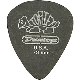 Dunlop Tortex Pitch Black Standard Guitar Picks 1 Dozen .73 mm