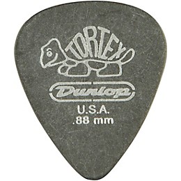 Dunlop Tortex Pitch Black Standard Guitar Picks 1 Dozen .88 mm