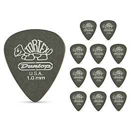 Dunlop Tortex Pitch Black Standard Guitar Picks 1 Dozen .88 mm Dunlop Tortex Pitch Black Standard Guitar Picks 1 Dozen 1.0 mm