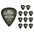 Dunlop Tortex Pitch Black Standard Guitar Picks 1 Dozen .88 mm Dunlop Tortex Pitch Black Standard Guitar Picks 1 Dozen 1.0 mm