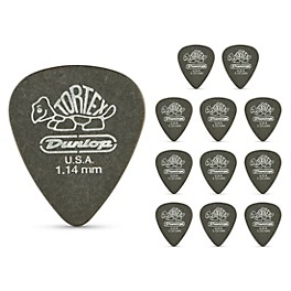 Dunlop Tortex Pitch Black Standard Guitar Picks 1 Dozen .8... Dunlop Tortex Pitch Black Standard Guitar Picks 1 Dozen 1.14 mm