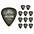 Dunlop Tortex Pitch Black Standard Guitar Picks 1 Dozen .8... Dunlop Tortex Pitch Black Standard Guitar Picks 1 Dozen 1.14 mm