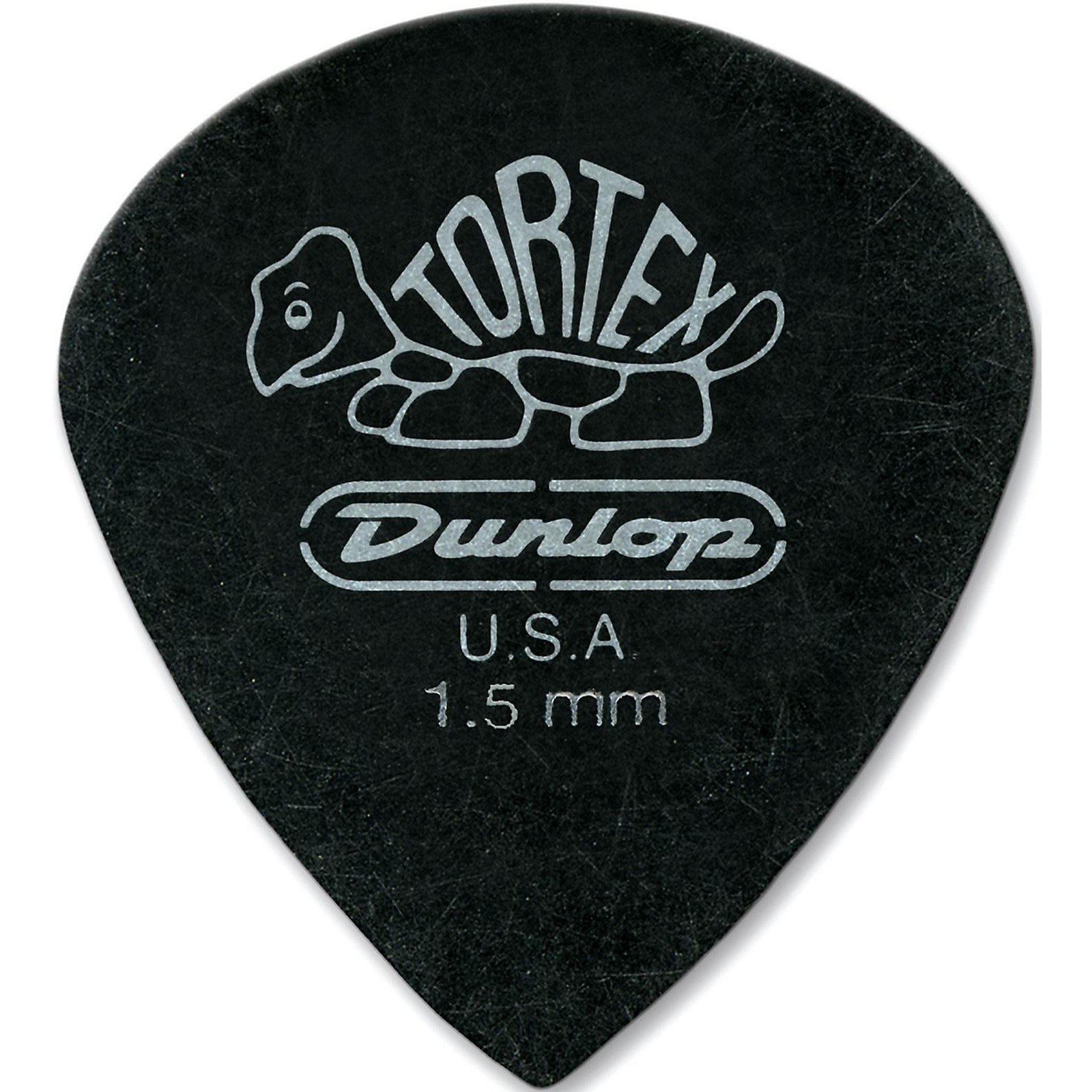 12 x Dunlop Modèle Tortex Pitch Black guitare Jazz 1,14 mm dans une boîte de rangement pratique