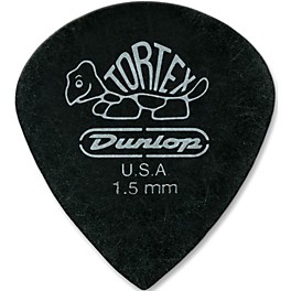 Dunlop Tortex Pitch Black Jazz Guitar Picks 1 Dozen 1.0 mm Dunlop Tortex Pitch Black Jazz Guitar Picks 1 Dozen 1.5 mm 12 Pack