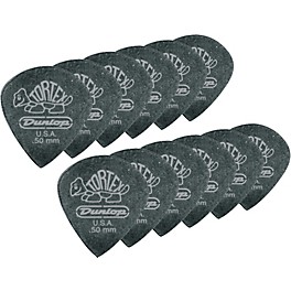 Dunlop Tortex Pitch Black Jazz Guitar Picks 1 Dozen 1.0 mm Dunlop Tortex Pitch Black Jazz Guitar Picks 1 Dozen .50 mm