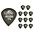 Dunlop Tortex Pitch Black Jazz Guitar Picks 1 Dozen 1.0 mm Dunlop Tortex Pitch Black Jazz Guitar Picks 1 Dozen .73 mm