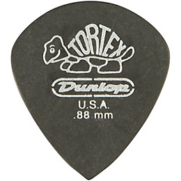 Dunlop Tortex Pitch Black Jazz Guitar Picks 1 Dozen .88 mm