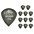 Dunlop Tortex Pitch Black Jazz Guitar Picks 1 Dozen 1.5 mm 12 Pack Dunlop Tortex Pitch Black Jazz Guitar Picks 1 Dozen 1.0 mm