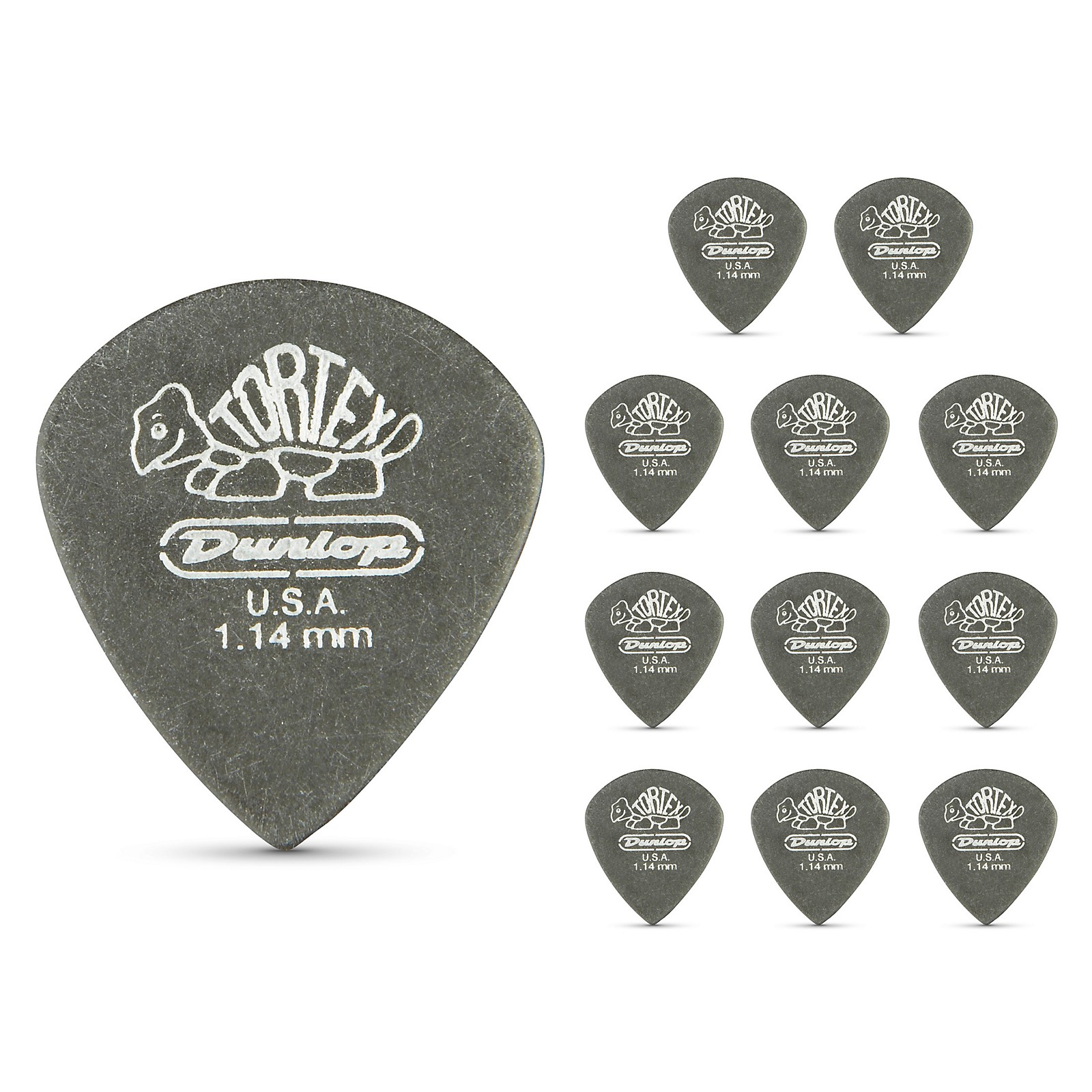 Dunlop Tortex Pitch Black Jazz Guitar Picks 1 Dozen 1.14 mm | Guitar Center
