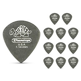 Dunlop Tortex Pitch Black Jazz Guitar Picks 1 Dozen 1.14 mm