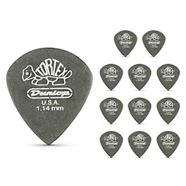 Dunlop Tortex Pitch Black Jazz Guitar Picks 1 Dozen 1.0 mm Dunlop Tortex Pitch Black Jazz Guitar Picks 1 Dozen 1.14 mm