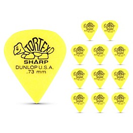 Dunlop Tortex Sharp Guitar Picks 1 Dozen 1.0 mm Dunlop Tortex Sharp Guitar Picks 1 Dozen .73 mm