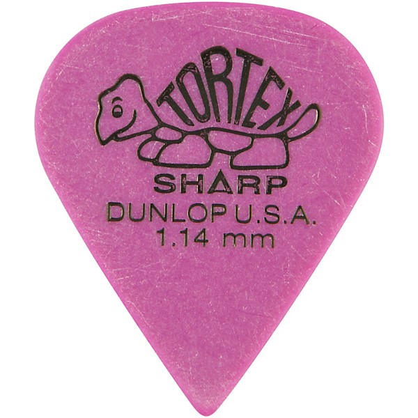 Dunlop Tortex Sharp Guitar Picks 1 Dozen 1.14 mm