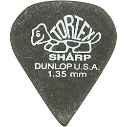 Dunlop Tortex Sharp Guitar Picks 1 Dozen 1.35 mm