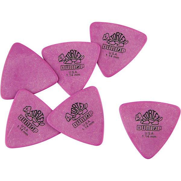 Dunlop Tortex Triangle Guitar Picks 6 Pack 1.14 mm