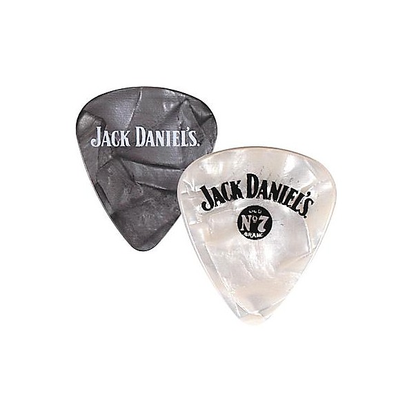 Peavey Jack Daniel's Pearloid Guitar Picks - One Dozen Black Pearl Medium