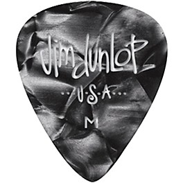 Dunlop Premium Celluloid Classic Guitar Picks ... Dunlop Premium Celluloid Classic Guitar Picks 1 Dozen Black Pearloid Medium