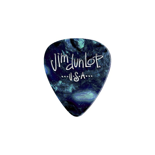 Dunlop Premium Celluloid Classic Guitar Picks 1 Dozen Turquoise Pearloid Medium