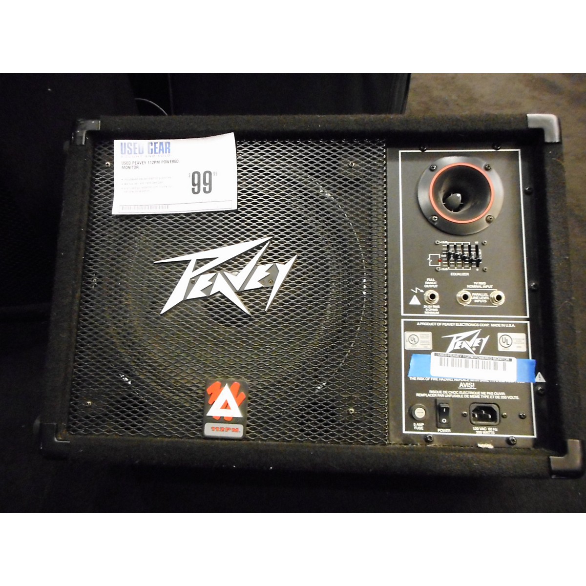 peavey 112 pm powered floor monitor