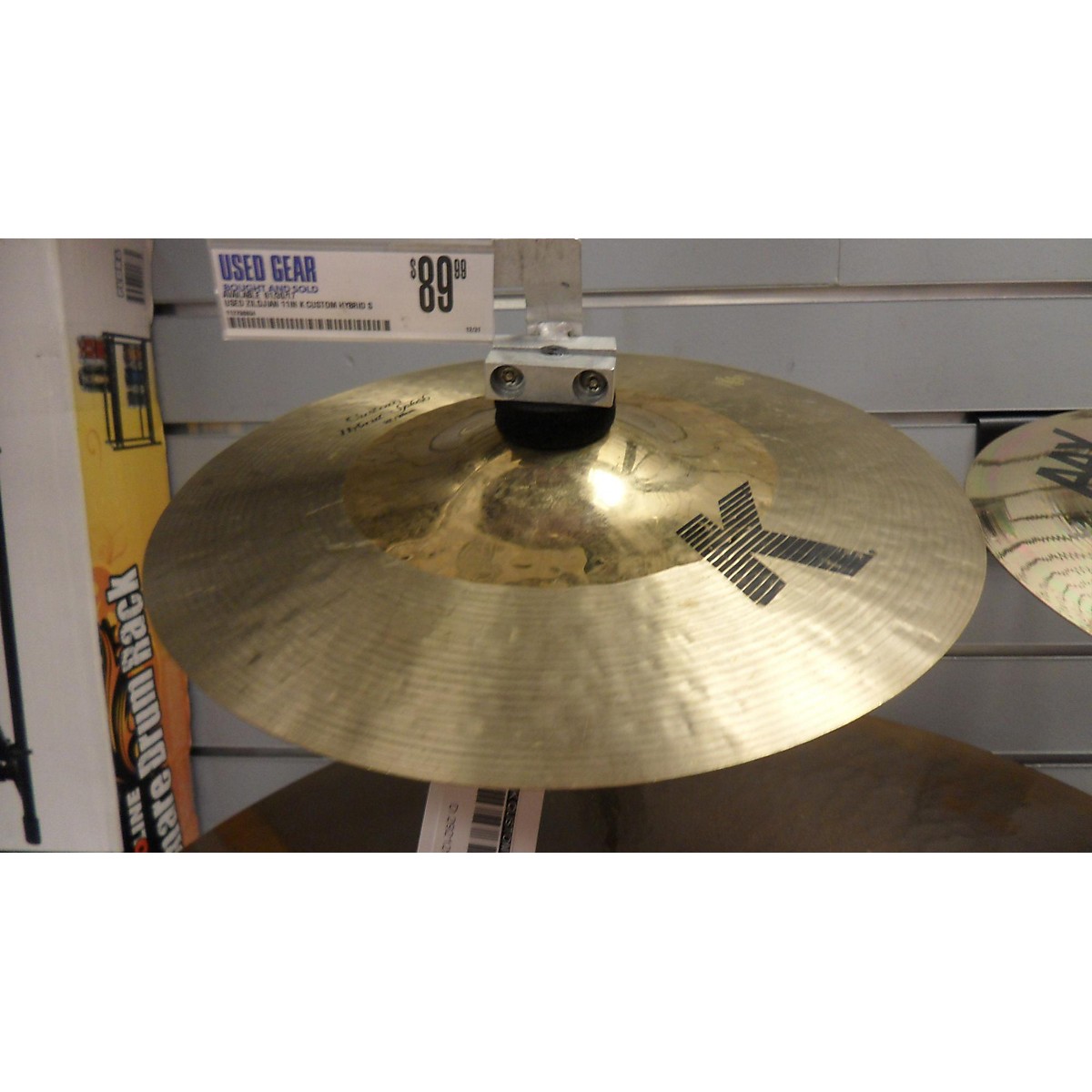 Used Zildjian 11in K Custom Hybrid Splash Cymbal Guitar Center