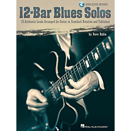 Hal Leonard 12-Bar Blues Solos Guitar Collection Series Softcover with CD Written by Dave Rubin