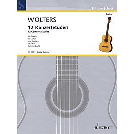 Schott 12 Concert Etudes Op. 41 (for Solo Guitar) Guitar Series Softcover