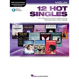 Hal Leonard 12 Hot Singles for Violin Instrumental Play-Along Book/Audio Online