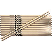12-Pair American Hickory Drumsticks Nylon 5B