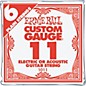 Ernie Ball NCKL Plain Single Guitar String 6-Pack .011 Gauge 6-Pack thumbnail