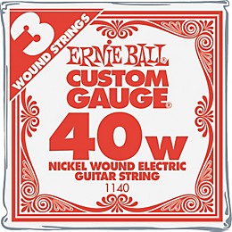 Ernie Ball Nickel Wound Single Guitar Strings 3-Pack .040 Gauge 3-Pack