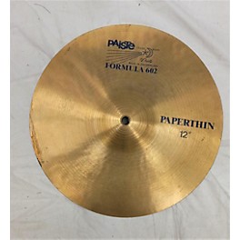 Used Paiste 12in Formula 602 Paperthin Splash Cymbal