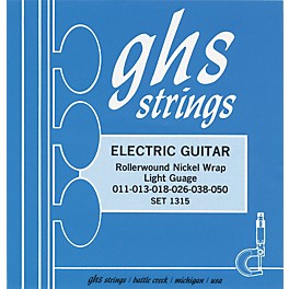 GHS 1315 Rollerwound Nickel Wrap Light Strings