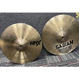 Used SABIAN 13in HHX Stage Hi Hat Pair Cymbal
