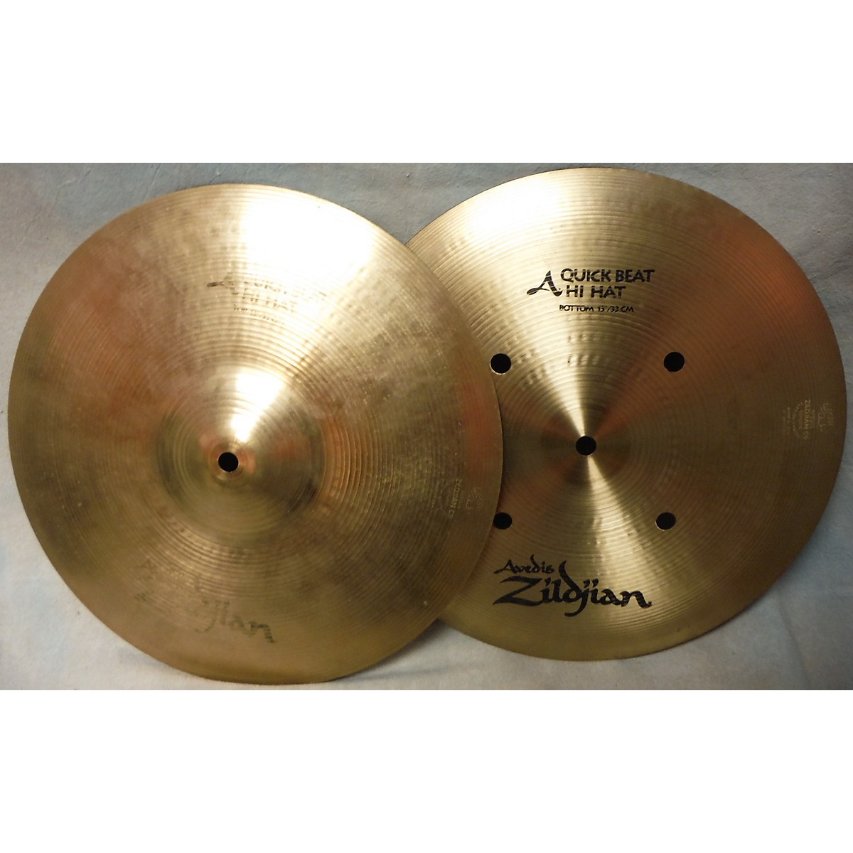 Used Zildjian 13in Quick Beat Hi Hat Pair Cymbal Guitar Center
