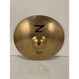 Used Zildjian 13in Z Custom Dyno Beat Hi Hat Bottom Cymbal