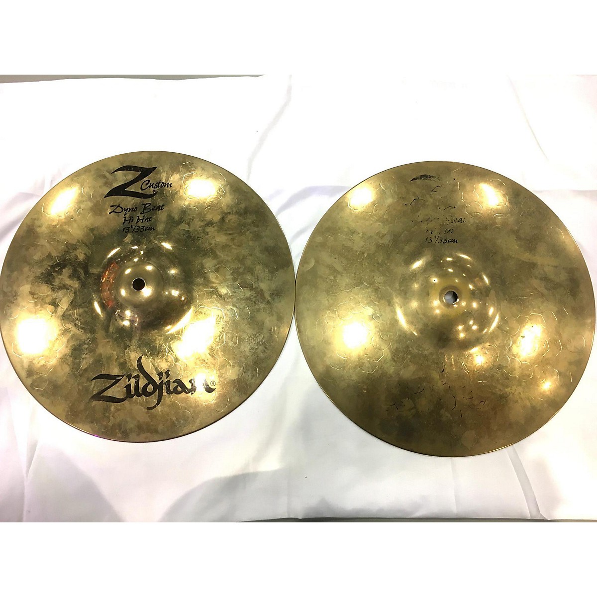 Used Zildjian 13in Z Custom Dyno Beat Hi Hat Cymbal Guitar Center