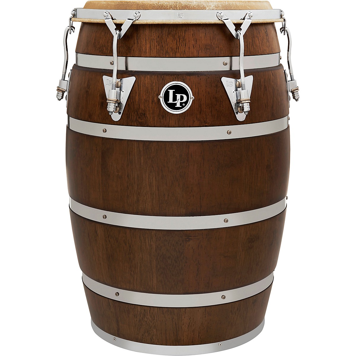 LP 14 In. Siam Oak Barril De Bomba with Chrome Plated Hardware 16 in