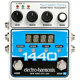 Open Box Electro-Harmonix 1440 Stereo Looper Pedal Level 1 White