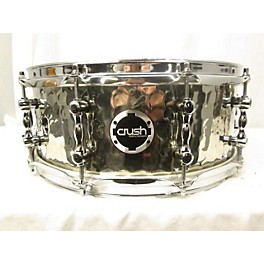 Used Crush Drums & Percussion 14X5.5 Hybrid Hand Hammered Steel Snare Drum