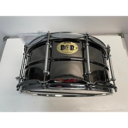 Used Pork Pie 14X6 Big Black Brass Snare Drum