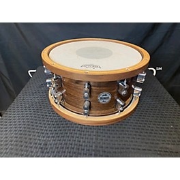 Used PDP by DW 14X7.5 LIMITED EDITION DARK STAIN MAPLE AND WALNUT SNARE Drum