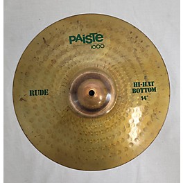 Used Paiste 14in 1000 RUDE HI-hAT BOTTOM Cymbal