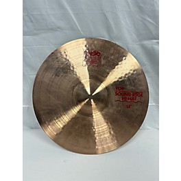 Used Paiste 14in 2002 Sound Edge Hi Hat Pair Cymbal