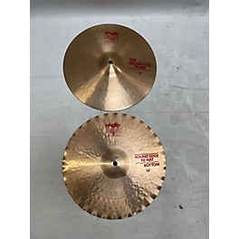 Used Paiste 14in 2002 Sound Edge Hi-hat Pair Cymbal