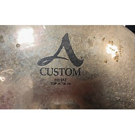 Used Zildjian 14in A Custom Hi Hat Pair Cymbal