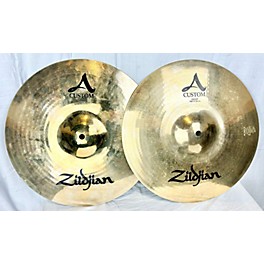 Used Zildjian 14in A Custom Hi Hat Pair Cymbal