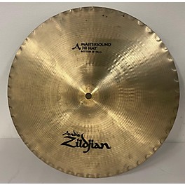 Used Zildjian 14in A Custom Mastersound Hi Hat Bottom Cymbal