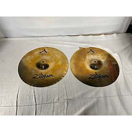 Used Zildjian 14in A Custom Mastersound Hi Hat Pair Cymbal