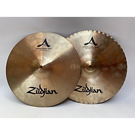 Used Zildjian 14in A Custom Mastersound Hi Hat Pair Cymbal